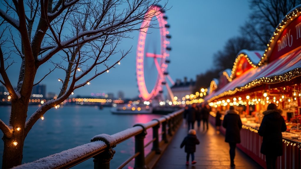 london christmas landmarks illuminated