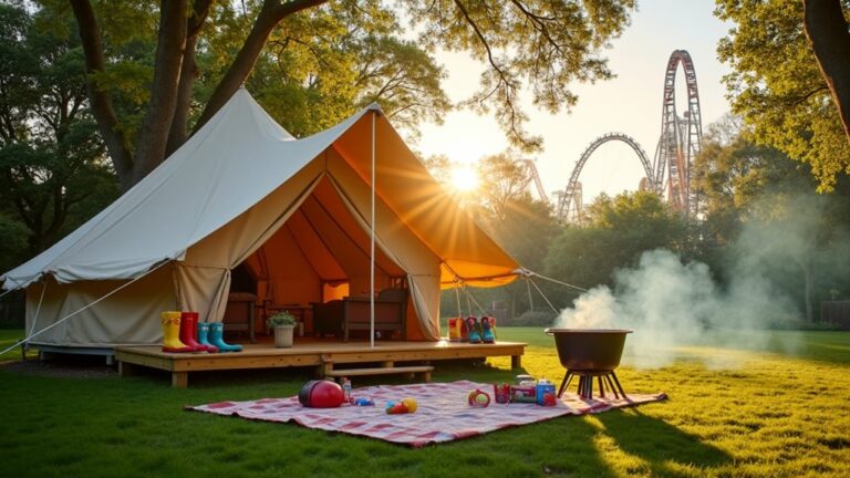 luxurious family camping experience