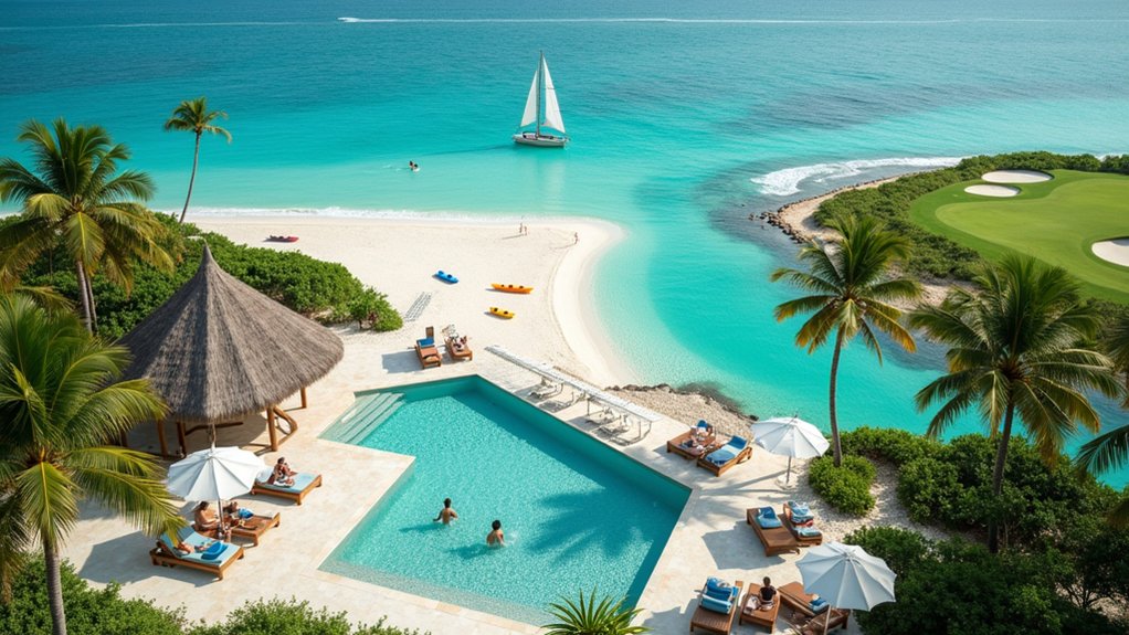 luxury beachfront golf resort