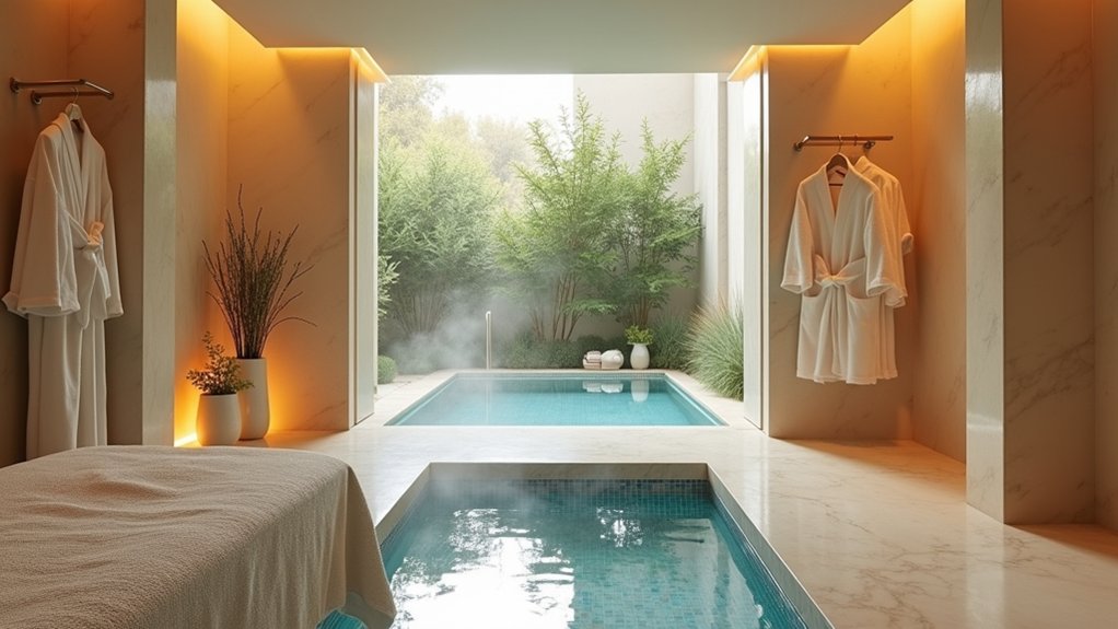 luxury spa treatments and ocean views