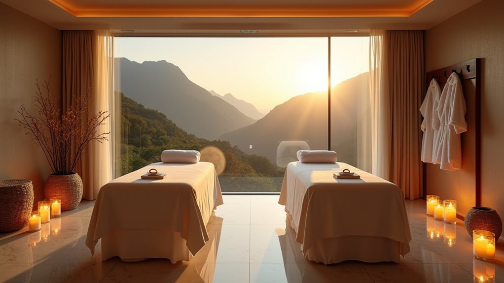 luxury spa treatments with sea views