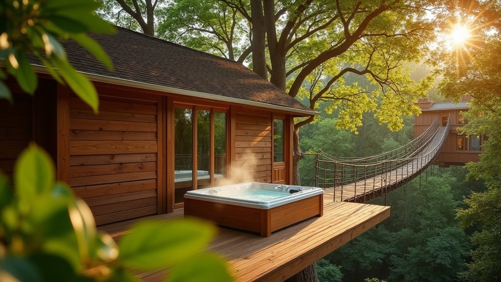 luxury treehouse family retreat