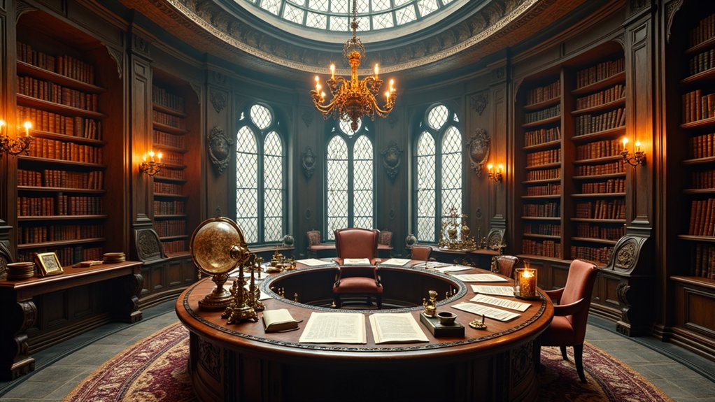 magical artifacts and portraits