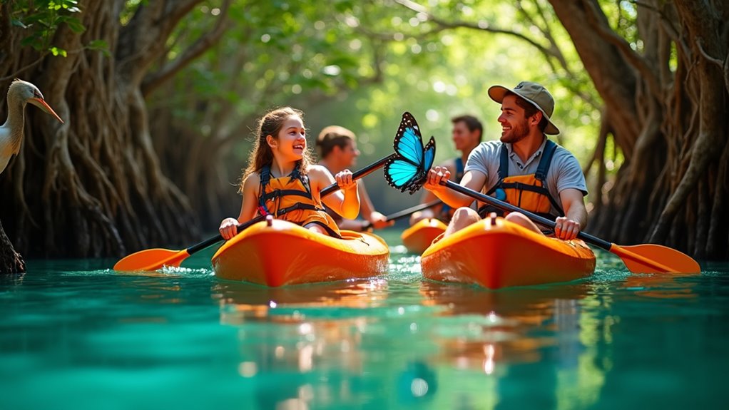 mangroves wildlife family adventure