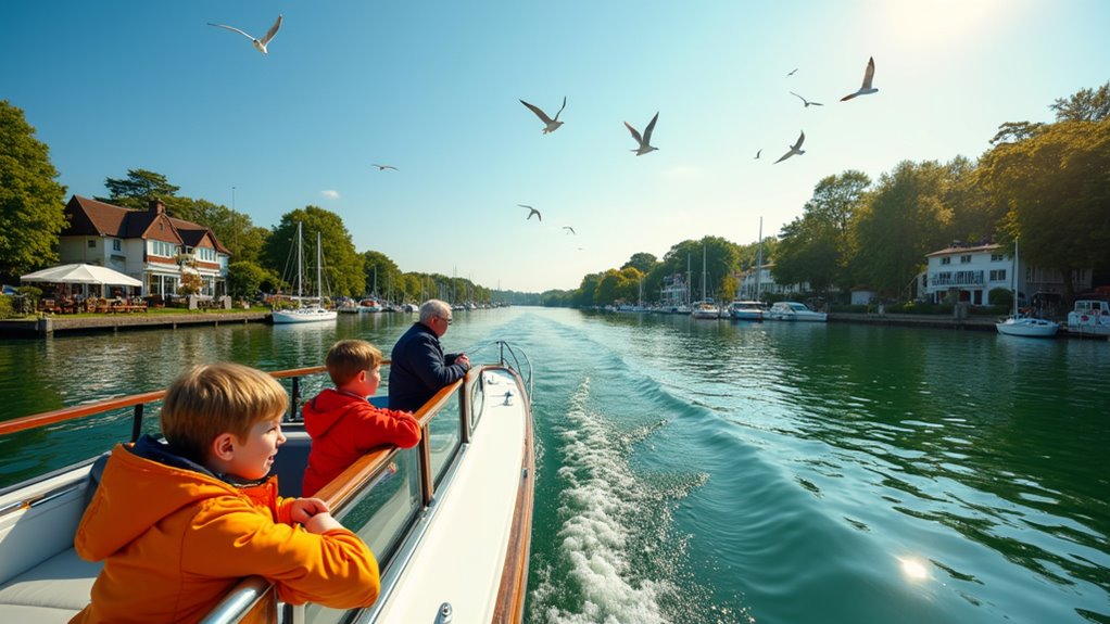 marina cruise with educational commentary