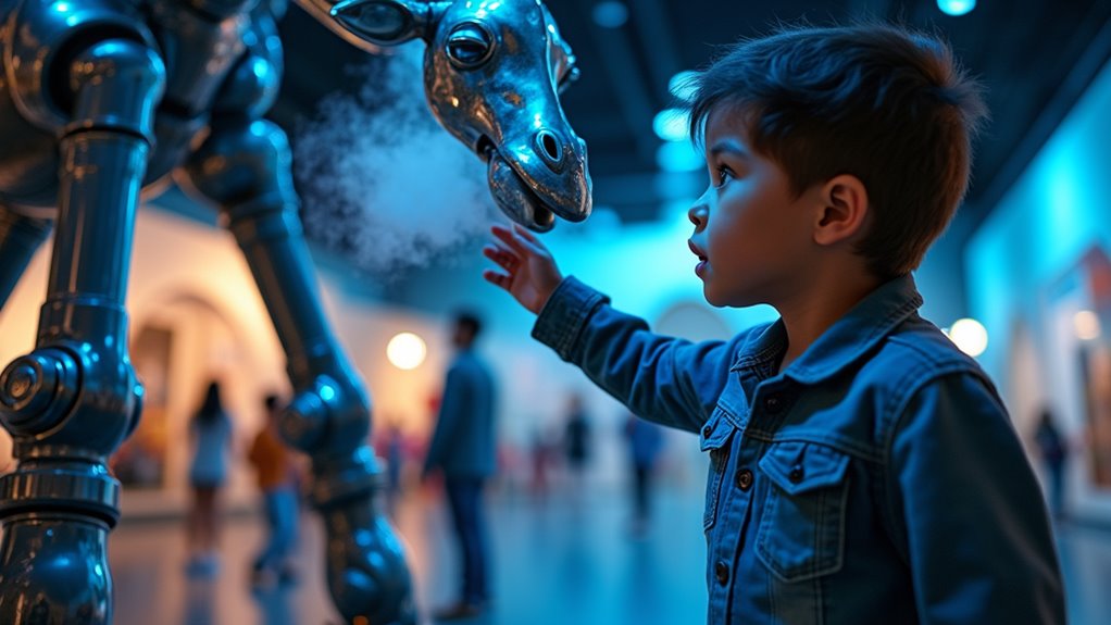 mechanical animal animatronic exhibit