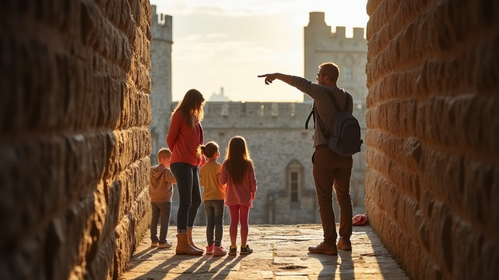 medieval castle with views