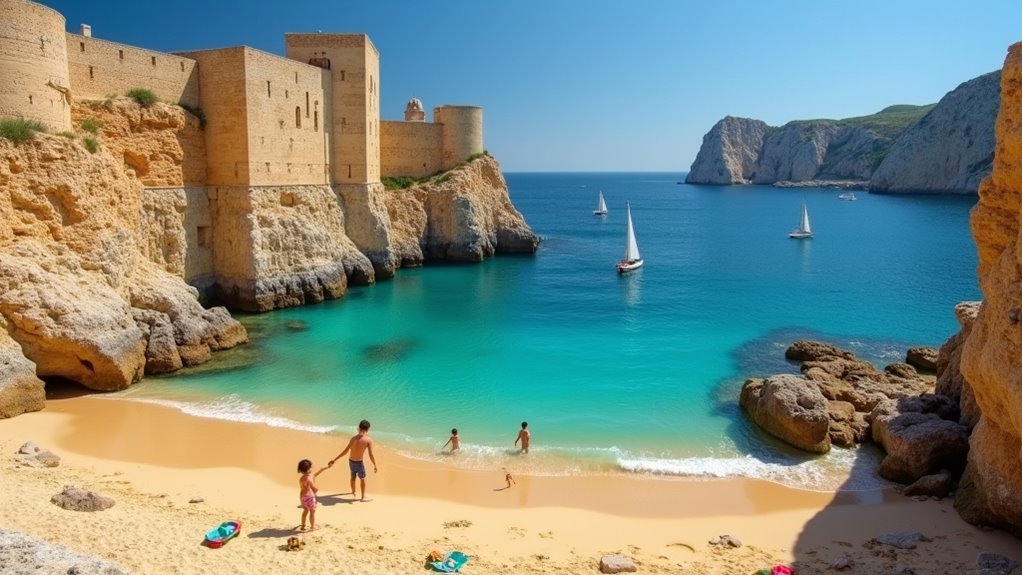 medieval walls and coves