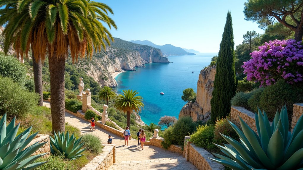 mediterranean gardens coastal views