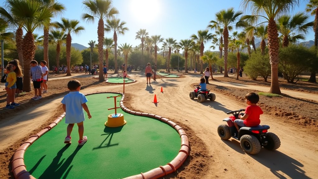 mini golf quad biking fun