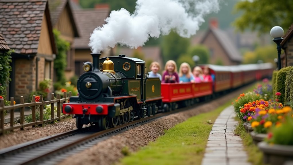 miniature trains and detailed scenery