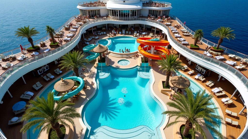 multiple family friendly pool areas