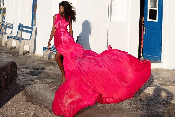 Mykonos Flying Dress High End Professional Photographer - What to Expect at the Studio and Locations