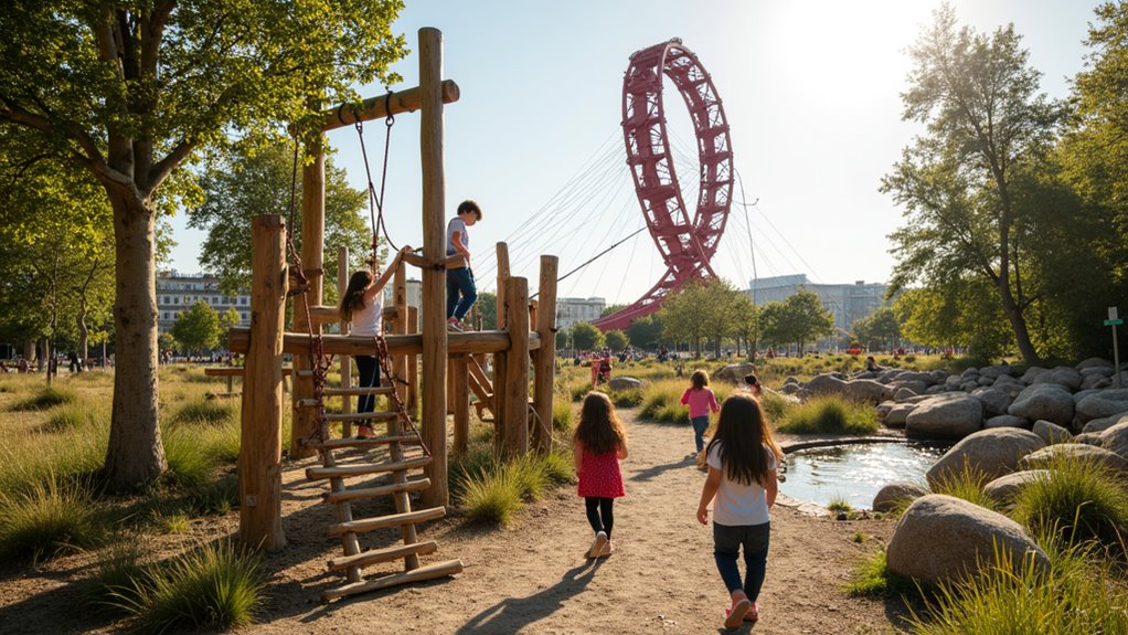 natural forest themed adventure playground