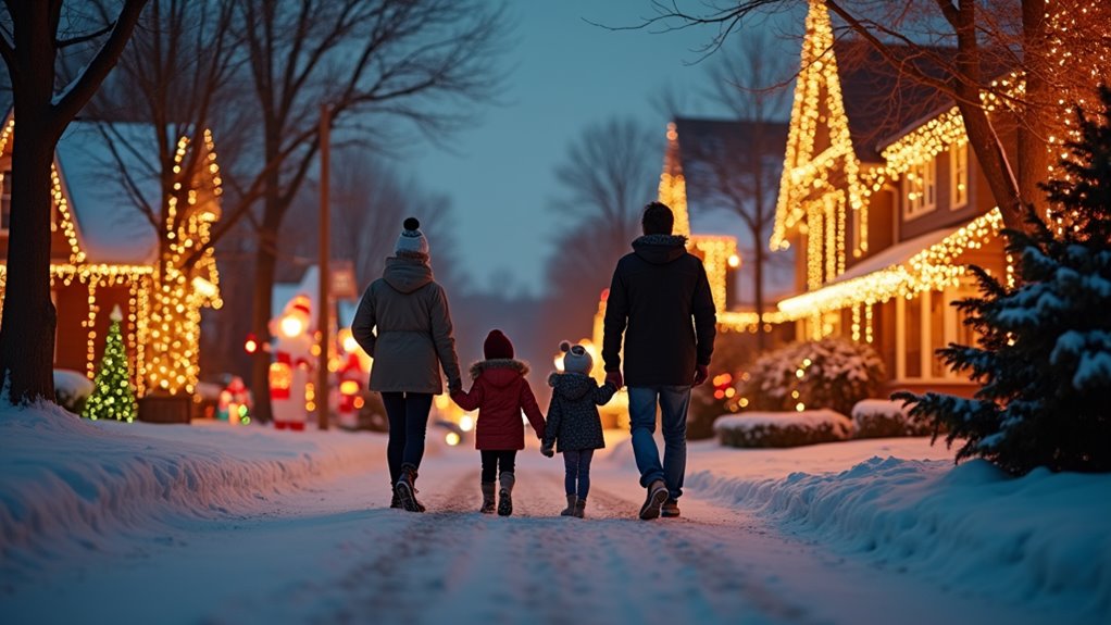 neighborhood christmas light tour