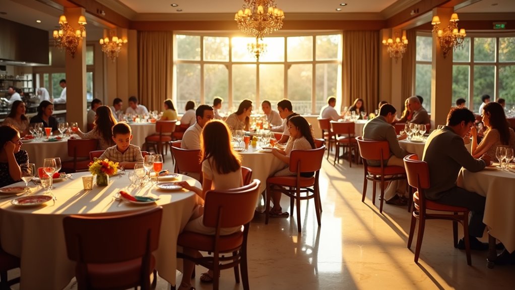 on site family dining options