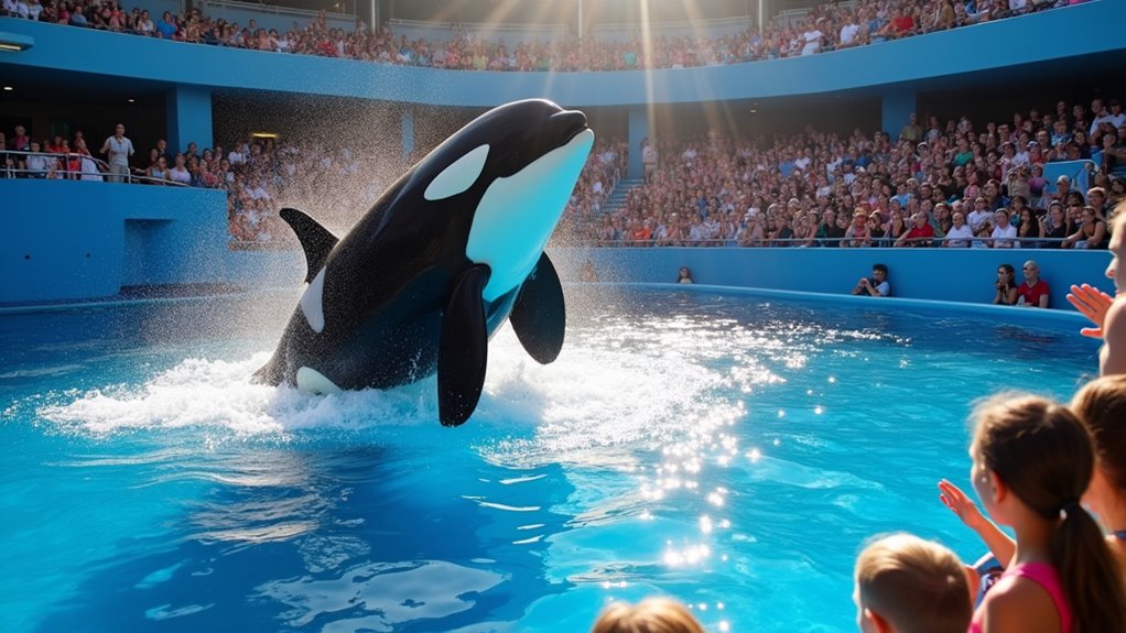 orca show with educational insights