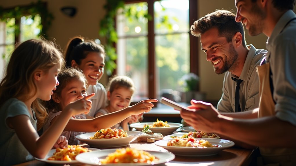 ordering kids friendly italian food