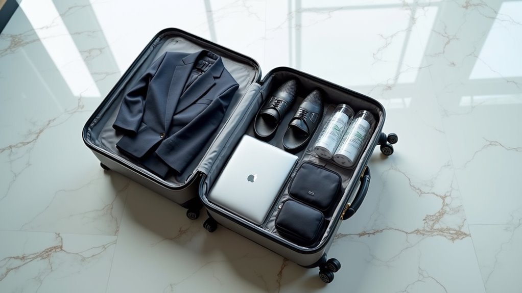 organize pack arrive early