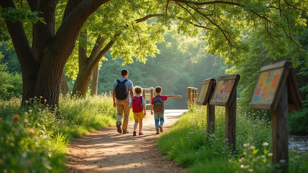outdoor family reading adventure