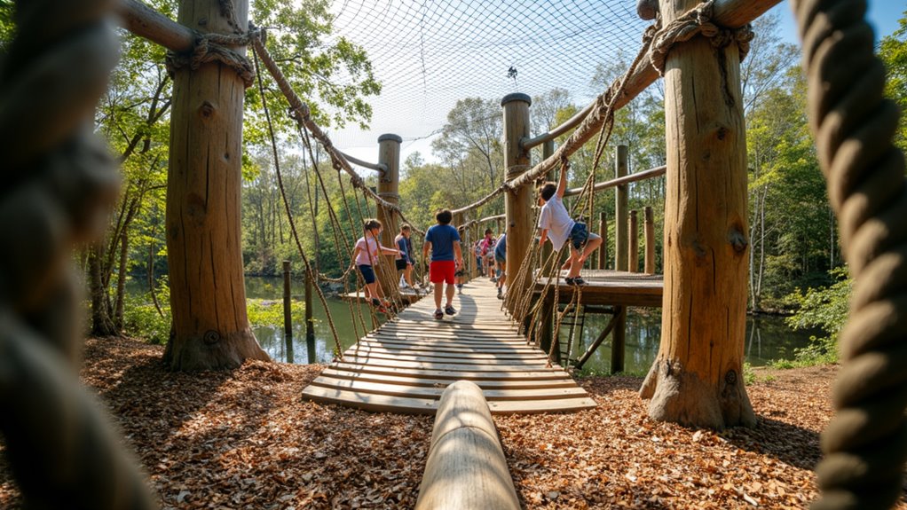 outdoor wetland adventure playground