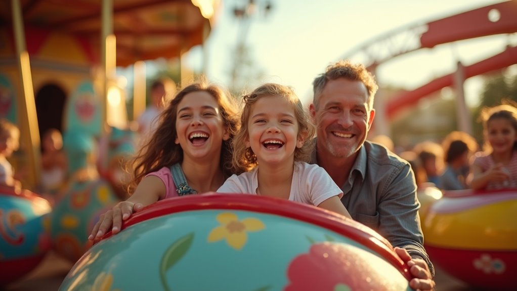 over 40 family friendly rides