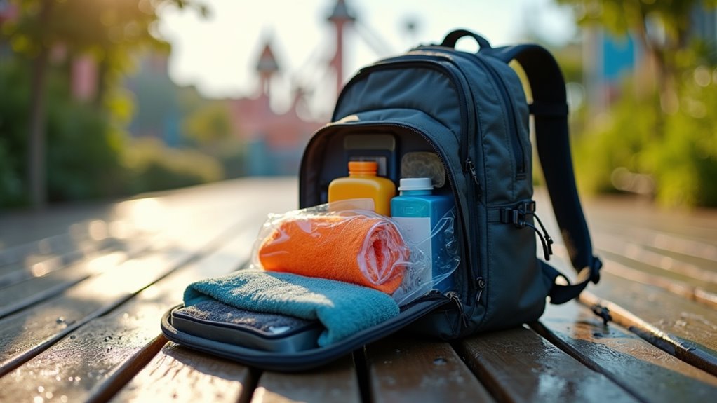 pack water resistant dry clothes