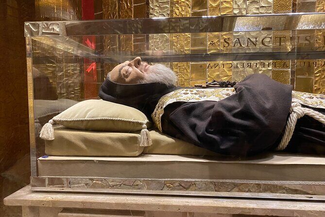 Padre Pio's Shrine in San Giovanni Rotondo from Bari (Apulia) - The Crypt and Padre Pio’s Body