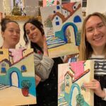 Paint & Wine Workshop in an Art Studio in Barcelona - The Creative Results & Participants’ Feedback