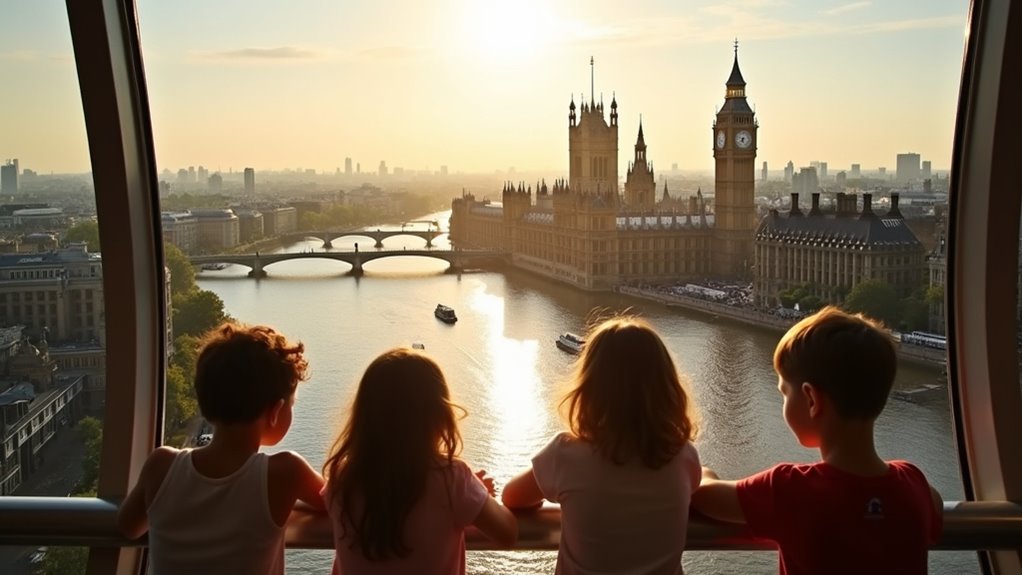 panoramic london eye views
