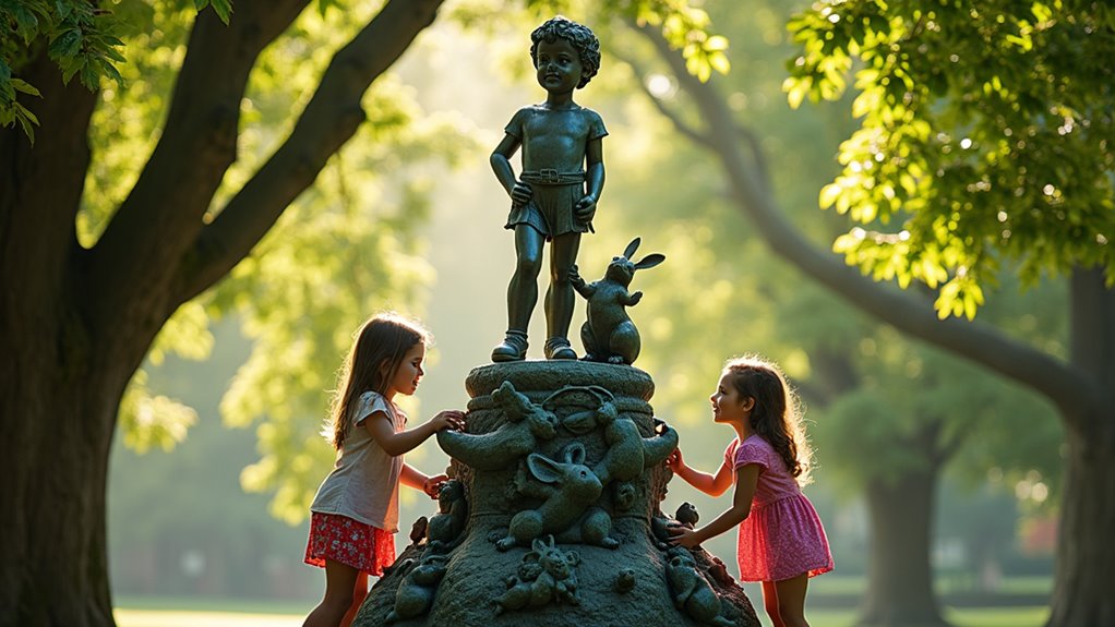 peter pan bronze statue kensington gardens