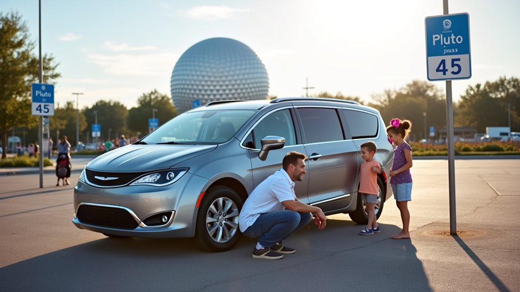 photograph parking and landmarks