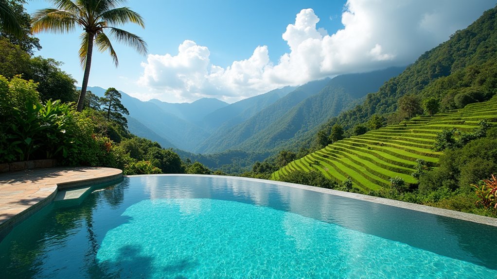 pools with coffee views