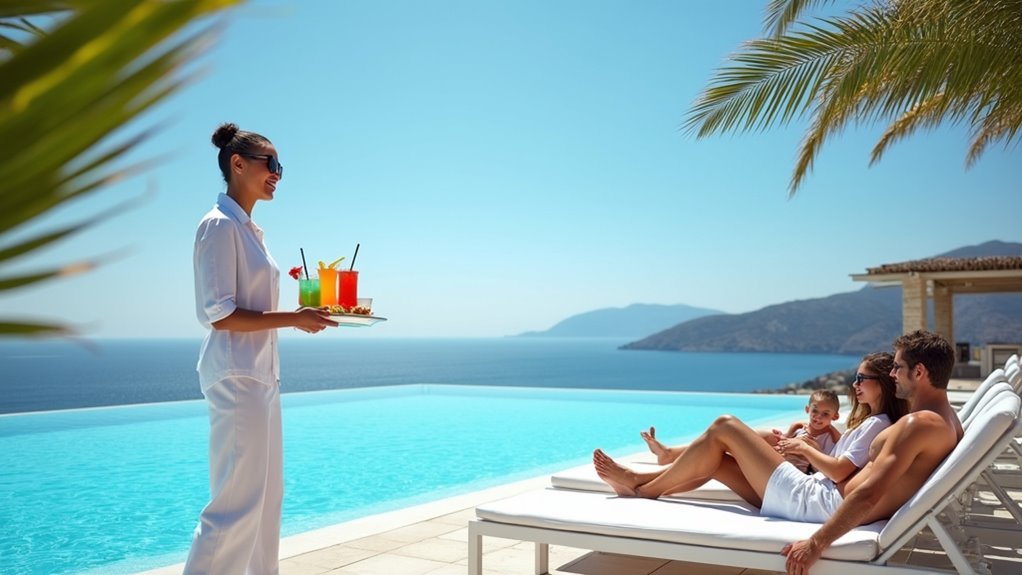 poolside all inclusive refreshment service