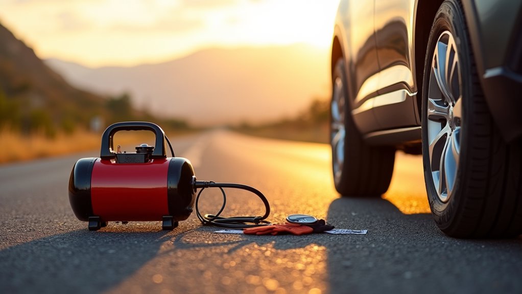 portable tire inflation device