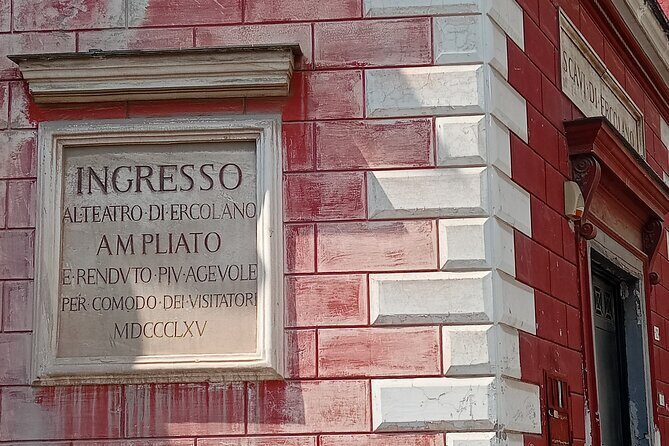 Private Tour in Herculaneum with an authorized guide - What to Expect from the Itinerary