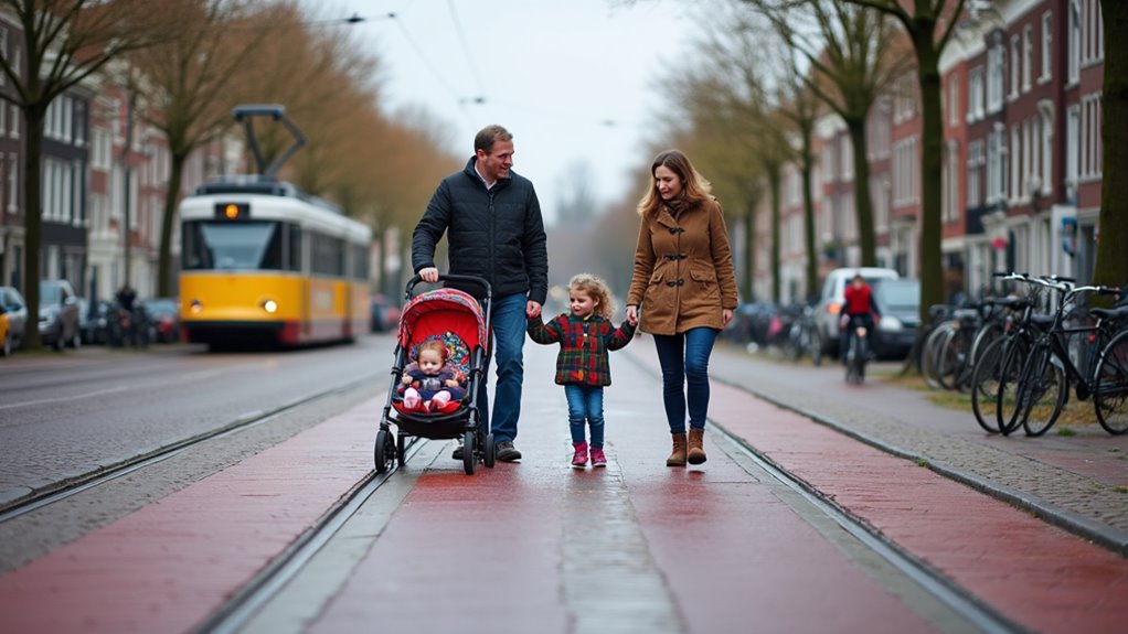 public transit and walking