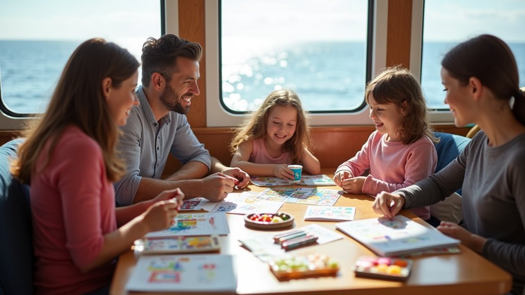 quiet activities and snacks