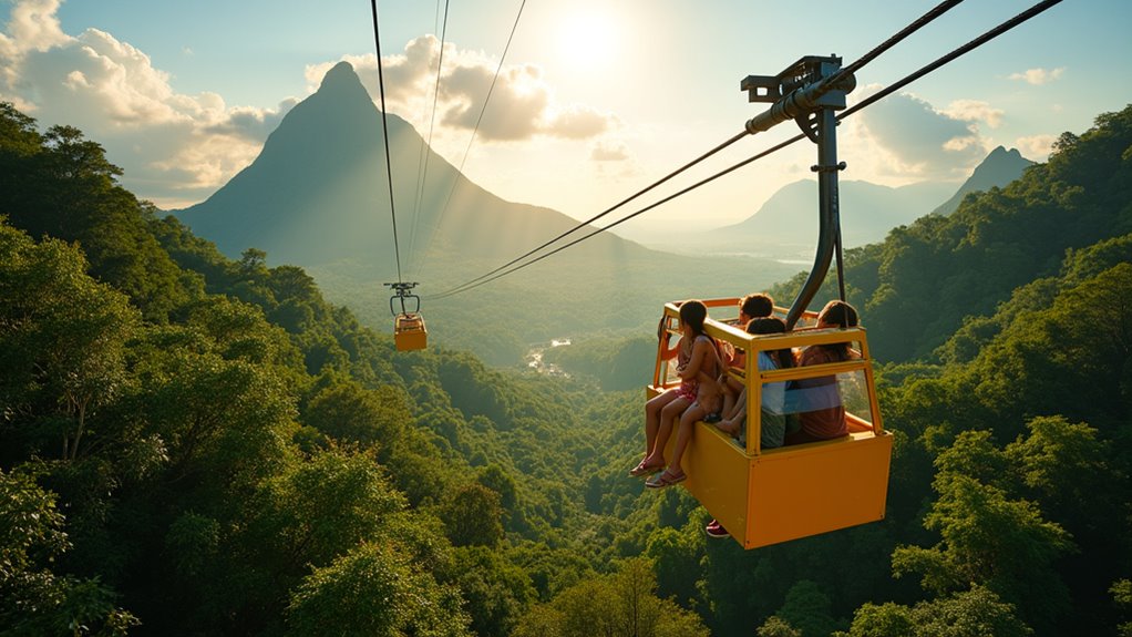 rainforest tram scenic views