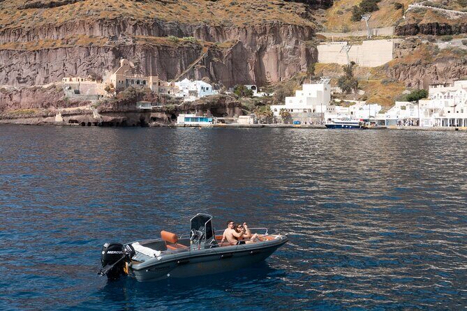 Ranieri Soverato Boat Rental in Santorini -License free- Be a Captain for a day - The Itinerary and Stops