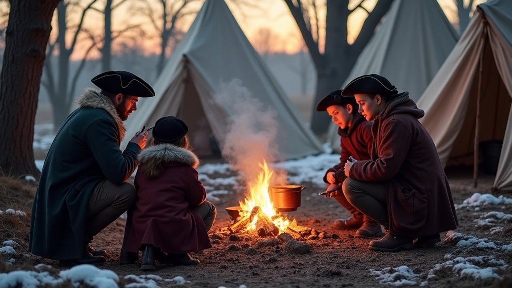 reenactment of revolutionary life