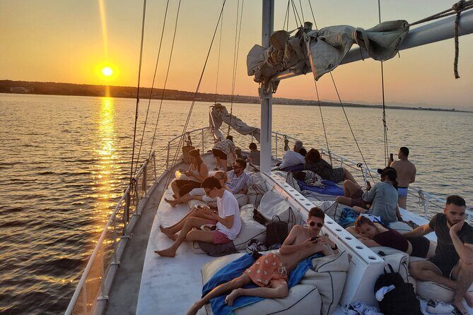 Rhodes Exclusive Sunset tour Cocktail Open bar Gourmet Live Music - Greek Buffet and Music on Board