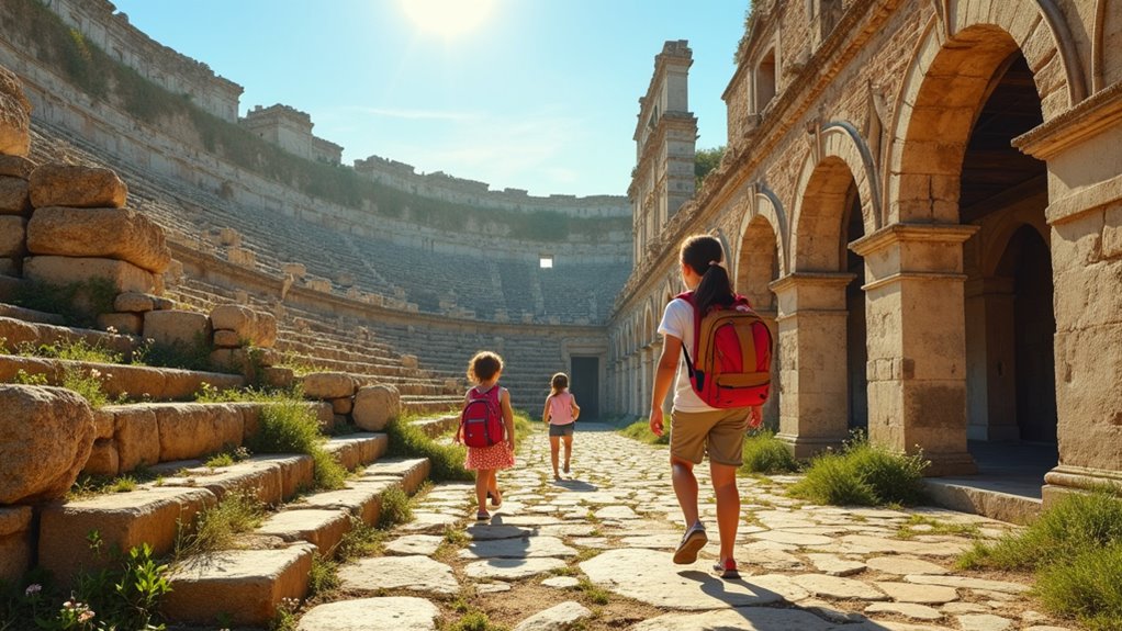 roman historical sites with kids
