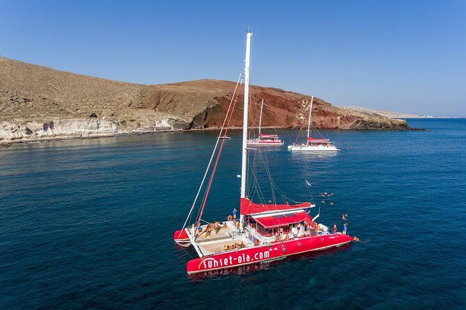 Sailing Catamaran Cruise in Santorini with BBQ, Drinks and Transfer - Experience Quality and Crew