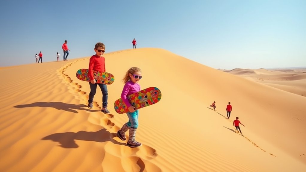 sandboarding in sahara desert
