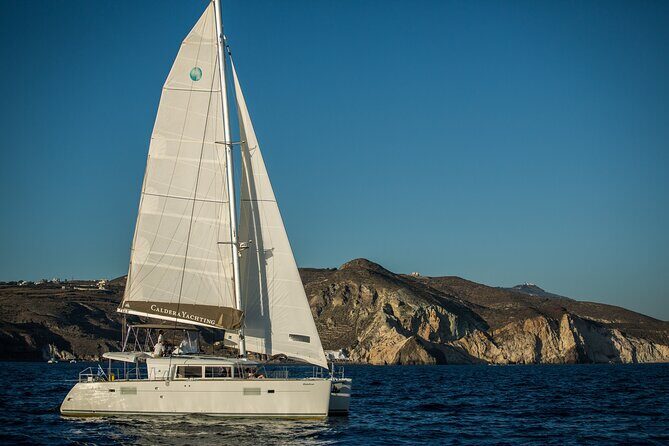 Santorini Caldera Gold Day Cruise with BBQ on board and Open Bar - What Could Be Better?