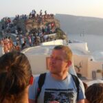 Santorini car tour with a local - Relax at Perivolos Beach