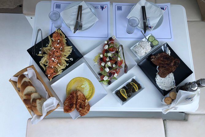 Santorini Sunset Luxury Sailing Catamaran Cruise with BBQ, drinks, transfer - Less Ideal Aspects