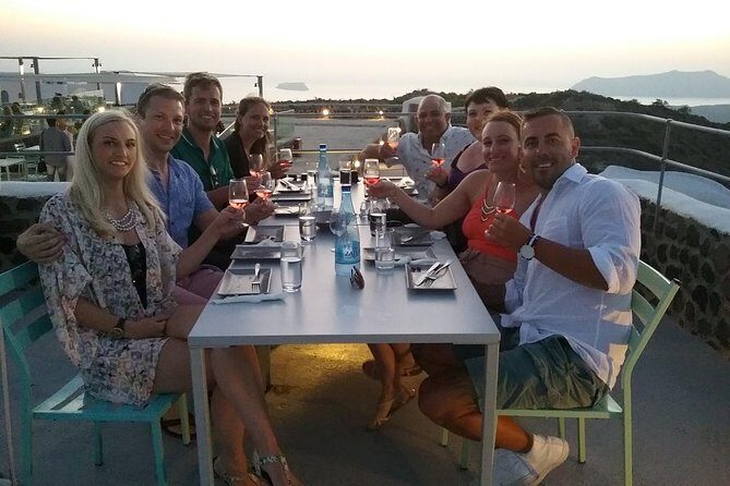 Santorini Sunset Wine Tour with Santo Winery Views - The Wines and Food