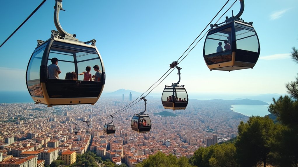 scenic montju c cable car